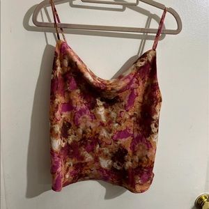 Cropped tank top blouse